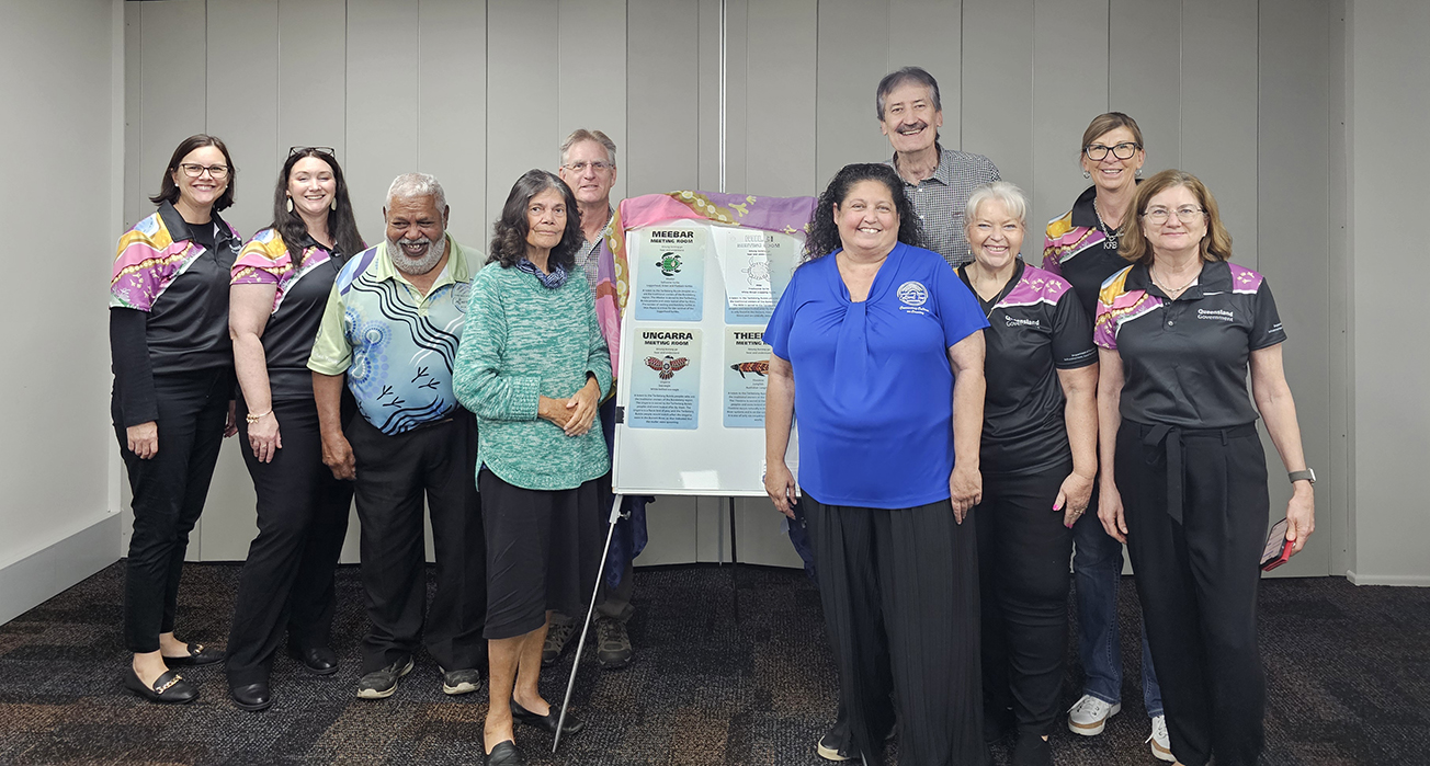 Elders meeting with Queensland Government staff at the DSDIP Bundaberg Burnett Regional Office.
